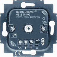 Staat Toestemming vaak Busch Jaeger dimmer 6513U-102 tronic voor led, gloei-en halogeenlamp  40-420W - Euro-electronics.nl